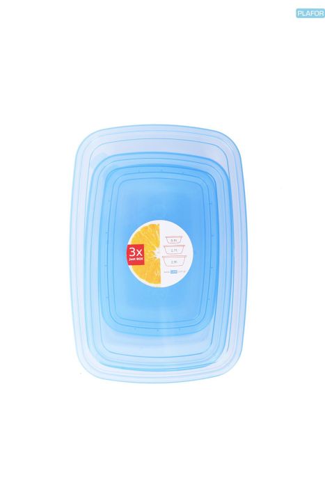 Dóza na potraviny 3 ks plast 0,9/1,7/2,9l